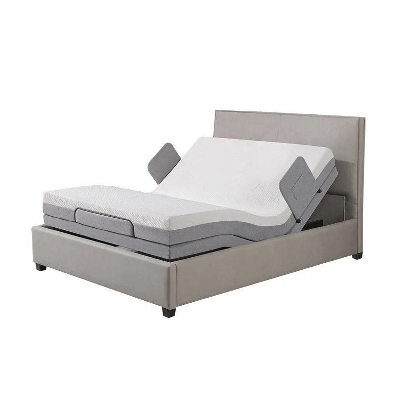 Multifunctional foldable lifting remote control intelligent widening double bed with guardrail
Multifunctional foldable lifting remote control intelligent widening double bed with guardrail