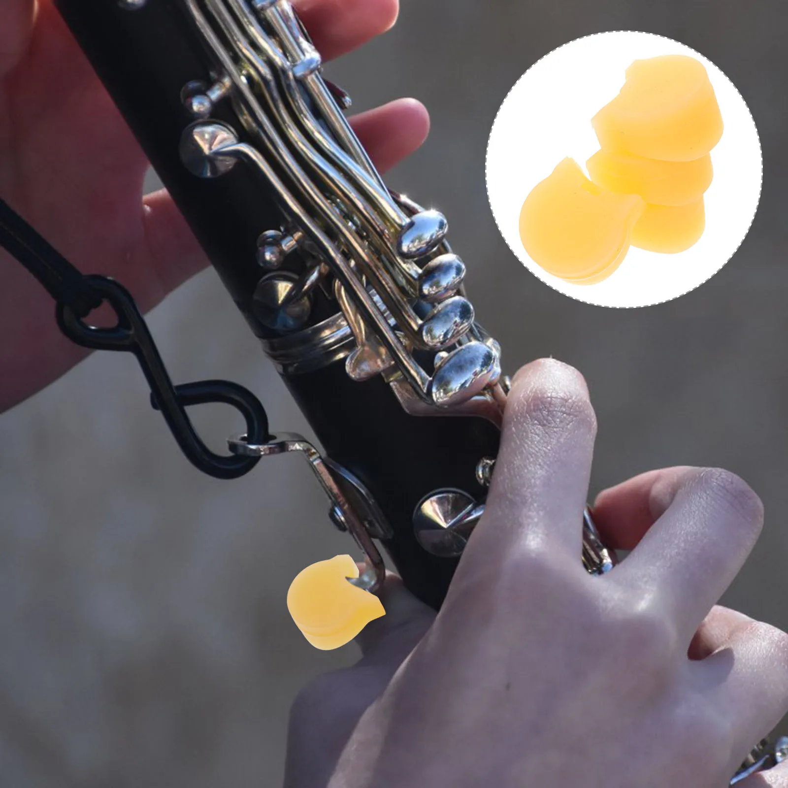 4Pcs Clarinet Thumb Rest Silicone Finger Cushion for Long Playing Durable Lightweight Support Accessories Portable Thumb Pad
4Pcs Clarinet Thumb Rest Silicone Finger Cushion for Long Playing Durable Lightweight Support Accessories Portable Thumb Pad