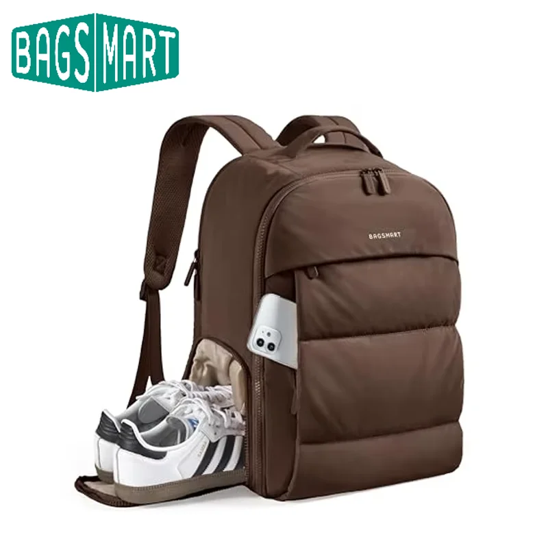 BAGSMART 15.6 Inch Laptop Backpack 30L Carry on Backpack with Shoe Compartment Lightweight Business Travel Bag for Airplanes
BAGSMART 15.6 Inch Laptop Backpack 30L Carry on Backpack with Shoe Compartment Lightweight Business Travel Bag for Airplanes