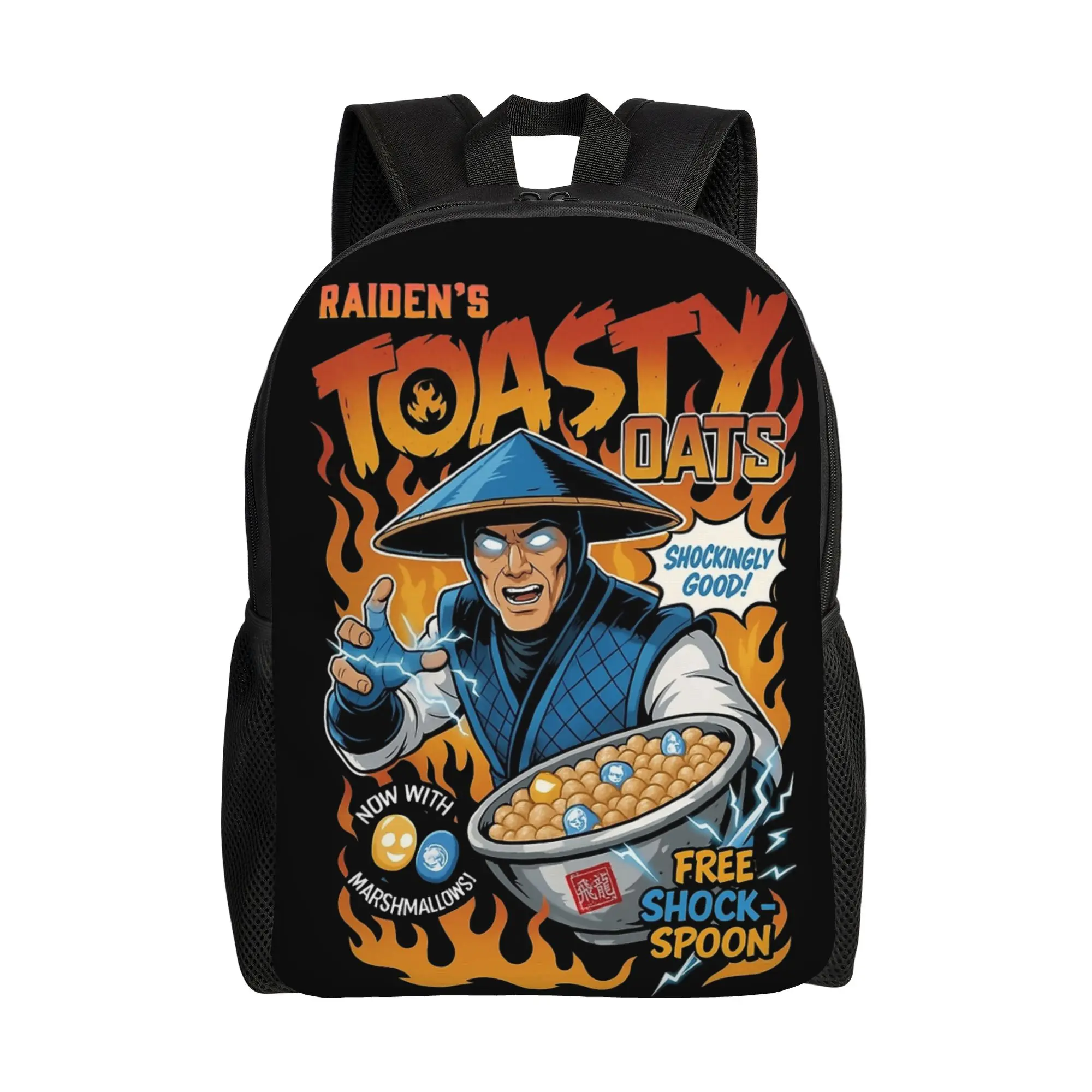 Mortal Kombat Raiden Cereal Flakes Backpack for Men Women Fashion Student Daypack Laptop Computer Shoulder Bag Gift
Mortal Kombat Raiden Cereal Flakes Backpack for Men Women Fashion Student Daypack Laptop Computer Shoulder Bag Gift