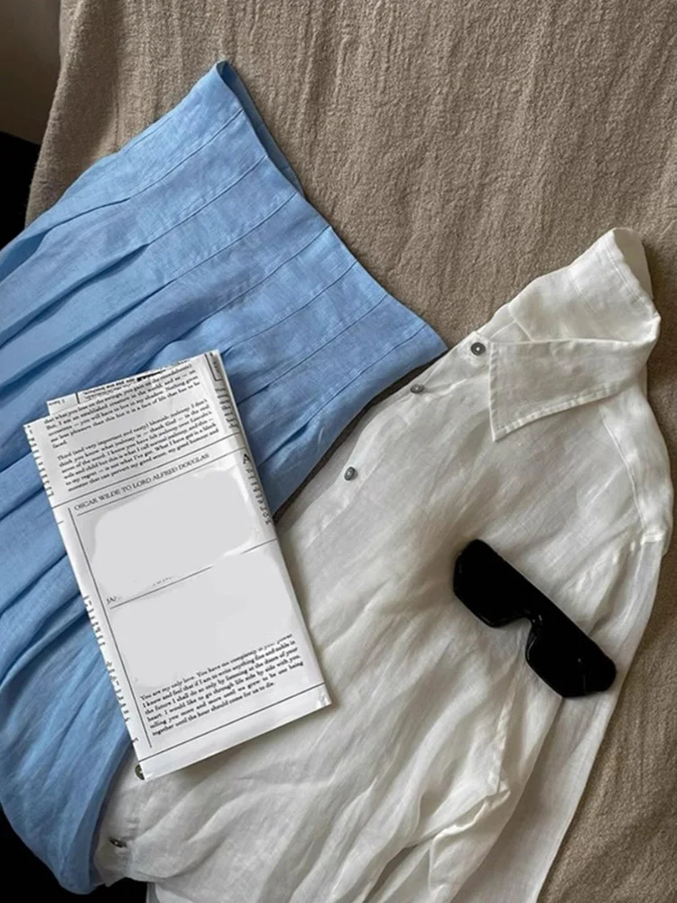 Comfortable High Waist Linen A-Line Skirt Korean Sle Commute Pure Color Mid-Length f Body Skirts for Women
Comfortable High Waist Linen A-Line Skirt Korean Sle Commute Pure Color Mid-Length f Body Skirts for Women