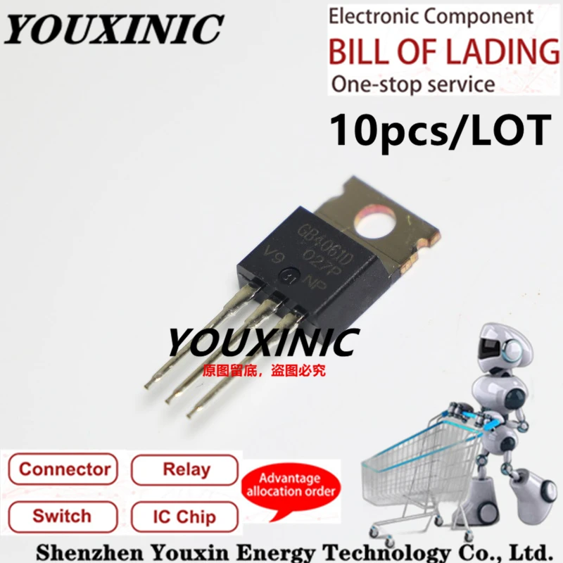 YOUXINIC 100% новый импортный оригинальный IRGB4061DPBF IRGB4061D GB4061D TO-220 IGBT трубка 600 в 36A
YOUXINIC 100% новый импортный оригинальный IRGB4061DPBF IRGB4061D GB4061D TO-220 IGBT трубка 600 в 36A