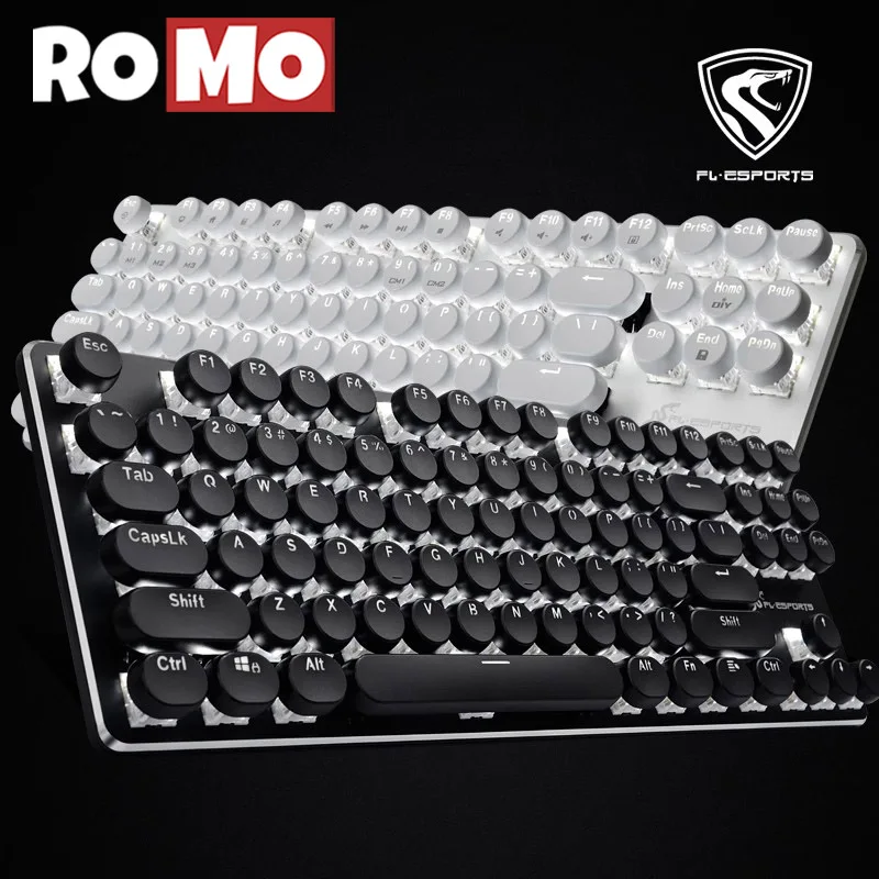 FLESPORTS GT104S Wired Metal Mechanical Keyboard Steam Retro Punk Office Keyboard N-Key Rollover Circular Keycap Gaming Keyboard
FLESPORTS GT104S Wired Metal Mechanical Keyboard Steam Retro Punk Office Keyboard N-Key Rollover Circular Keycap Gaming Keyboard