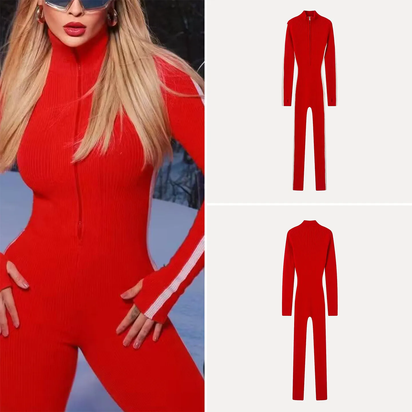 Faionable Knitted One-Piece Pants Spring 2026 Women's High Waist Long Leg Zipper ves Versatile Straight Cut Z
Faionable Knitted One-Piece Pants Spring 2026 Women's High Waist Long Leg Zipper ves Versatile Straight Cut Z