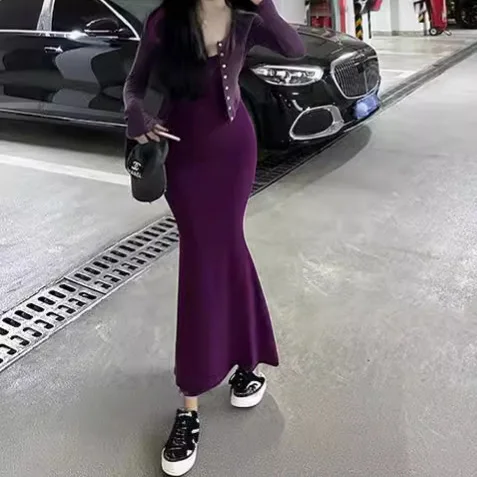 7169 Spring New Pure Desire Sexy U-Neck Irregular Short Cardigan + Bodycon Mermaid Slip Dress Two-Piece Set
7169 Spring New Pure Desire Sexy U-Neck Irregular Short Cardigan + Bodycon Mermaid Slip Dress Two-Piece Set