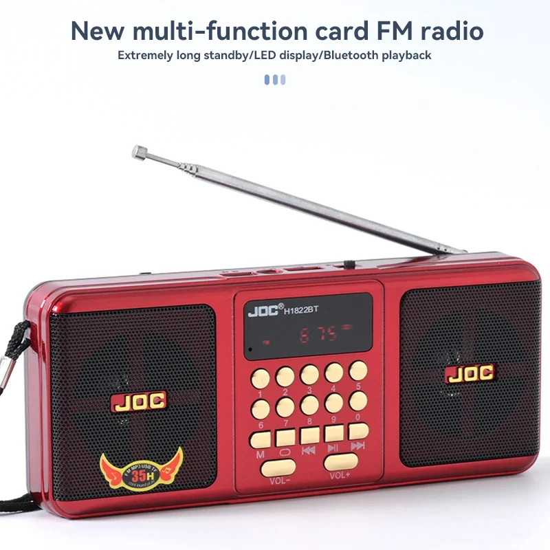 FM Digital Portable Radio Bluetooth Speaker Stereo MP3 Player TF SD Card USB Drive Hands-Free Call LED Display Screen Playback
FM Digital Portable Radio Bluetooth Speaker Stereo MP3 Player TF SD Card USB Drive Hands-Free Call LED Display Screen Playback