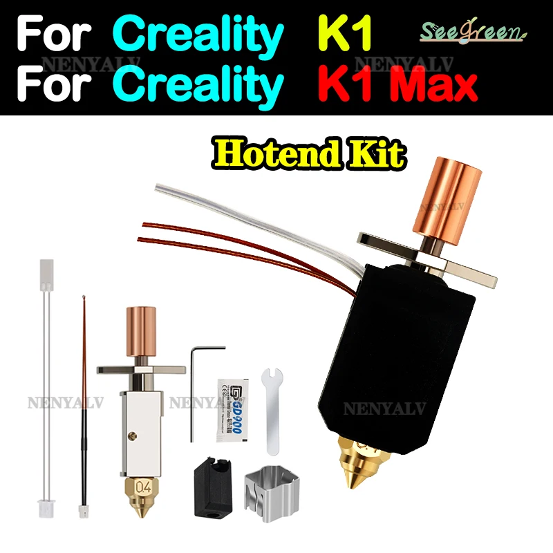 Для Creality K1/K1 Max Upgrade Hotend KIT для Creality K1 3D printer Creality K1 Max CR-M4 printer
Для Creality K1/K1 Max Upgrade Hotend KIT для Creality K1 3D printer Creality K1 Max CR-M4 printer