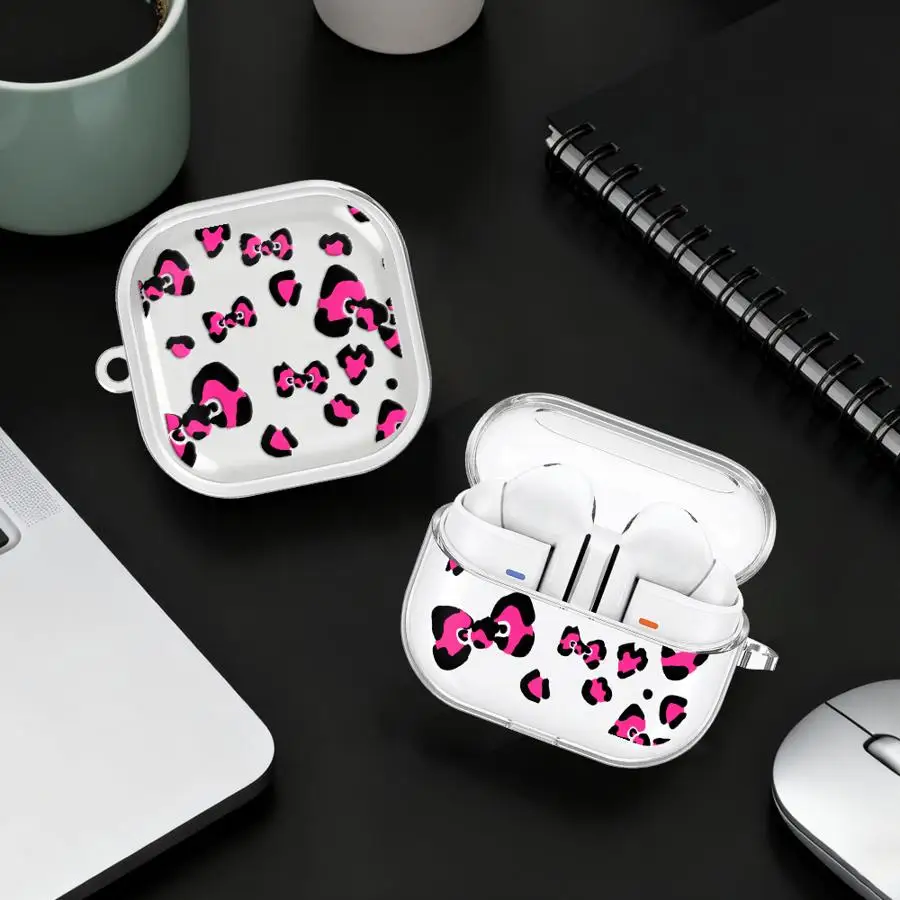 Case For Samsung Galaxy Buds 2 Live 4Pro 2Pro 3Pro 4 Pro 3 FE Clear Earphone Cases Cover With Hook Pink Leopard Print Love
Case For Samsung Galaxy Buds 2 Live 4Pro 2Pro 3Pro 4 Pro 3 FE Clear Earphone Cases Cover With Hook Pink Leopard Print Love