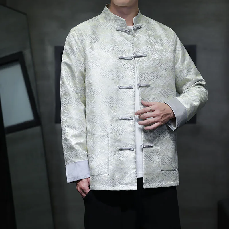 Autumn Winter New Sle Loose Men's Printed Jaet Original Zhongan Coat Youth Trend Cloud Pattern Long Sve Outerwear
Autumn Winter New Sle Loose Men's Printed Jaet Original Zhongan Coat Youth Trend Cloud Pattern Long Sve Outerwear