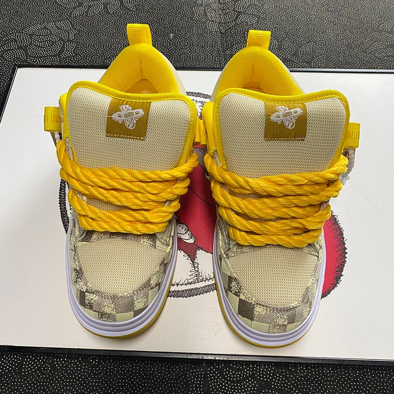 Yellow Thick Tongue Loafers, Thickened Large Size Men's Casual Shoes, Breathable Casual Versatile Fashion Canvas Shoes, Couple's Sneakers for Men
Yellow Thick Tongue Loafers, Thickened Large Size Men's Casual Shoes, Breathable Casual Versatile Fashion Canvas Shoes, Couple's Sneakers for Men