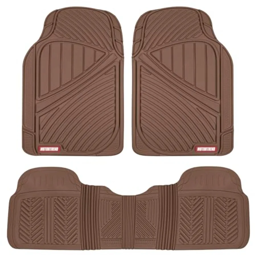 FlexTough Performance All Weather Rubber Car Floor Mats - 3 Pcs Floor Mats Automotive Liners for Cars Truck SUV, Heavy-Duty Wat
FlexTough Performance All Weather Rubber Car Floor Mats - 3 Pcs Floor Mats Automotive Liners for Cars Truck SUV, Heavy-Duty Wat