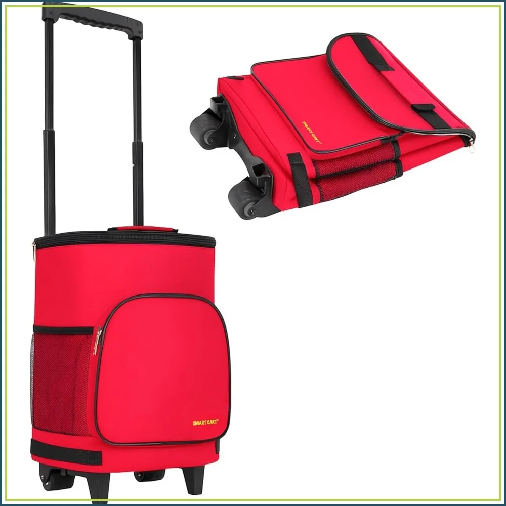 Ultra Compact Cooler Smart Cart, Red Insulated Collapsible Rolling Tailgate BBQ Beach Summer
Ultra Compact Cooler Smart Cart, Red Insulated Collapsible Rolling Tailgate BBQ Beach Summer