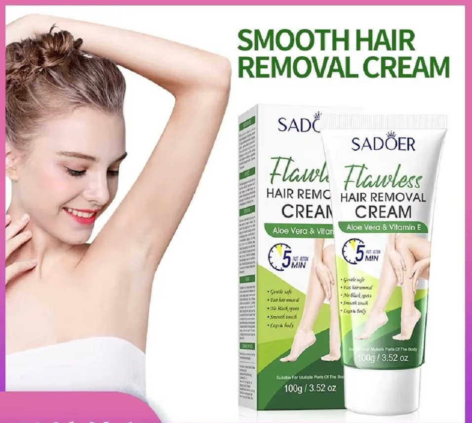 Hair Removal Cream SADOER Aloe Vera VE Smooth and Flawless Underarm Hair Removal Cream
Hair Removal Cream SADOER Aloe Vera VE Smooth and Flawless Underarm Hair Removal Cream