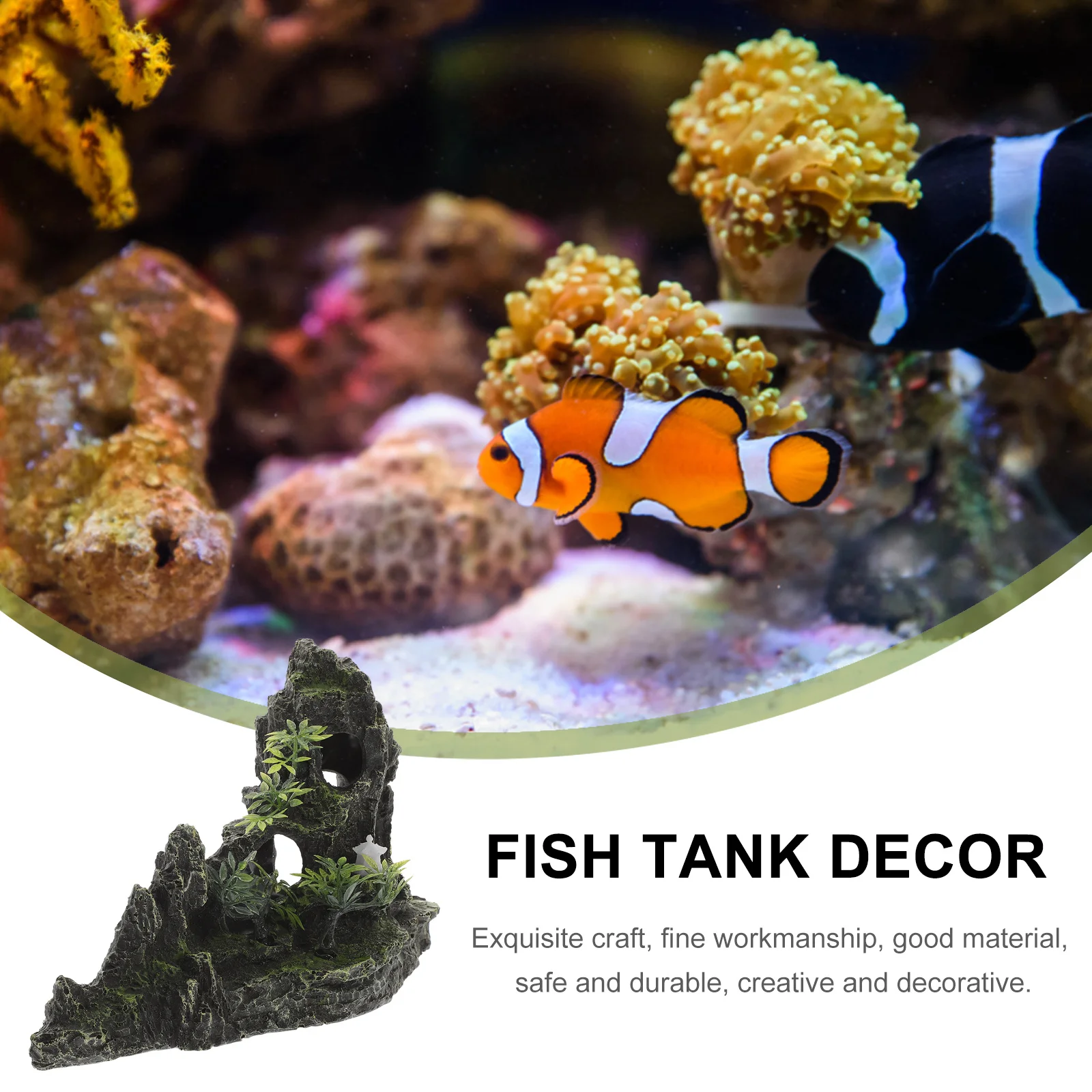 Aquarium Fish Tank Rockery Decor Resin Craft Realistic Large Tall Ornament for Pond Turtle Shrimp Betta Tank Desktop Home Office
Aquarium Fish Tank Rockery Decor Resin Craft Realistic Large Tall Ornament for Pond Turtle Shrimp Betta Tank Desktop Home Office