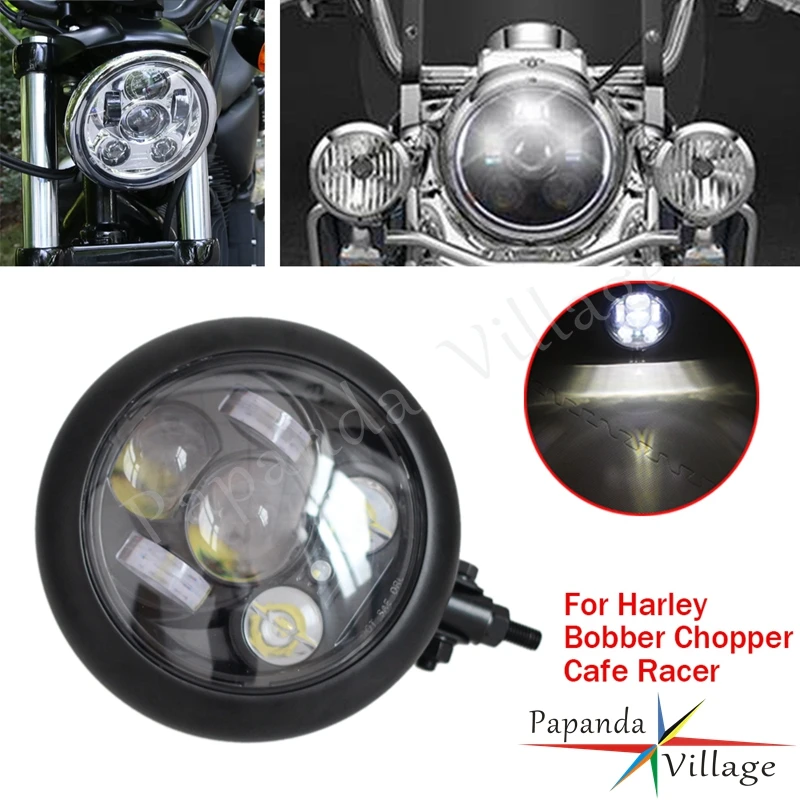 Универсальная мотоциклетная светодиодная фара 5,75 дюйма для Harley Honda Yamaha Custom Bobber Chopper Cafe Racer Chrome Black
Универсальная мотоциклетная светодиодная фара 5,75 дюйма для Harley Honda Yamaha Custom Bobber Chopper Cafe Racer Chrome Black
