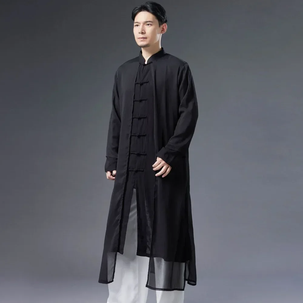 New Men Chinese Cotton Linen Casual Long Shirt Black White Wing Chun Kung Fu Uniforms Wudang Tai Chi Gown Robe Casual Robe
New Men Chinese Cotton Linen Casual Long Shirt Black White Wing Chun Kung Fu Uniforms Wudang Tai Chi Gown Robe Casual Robe