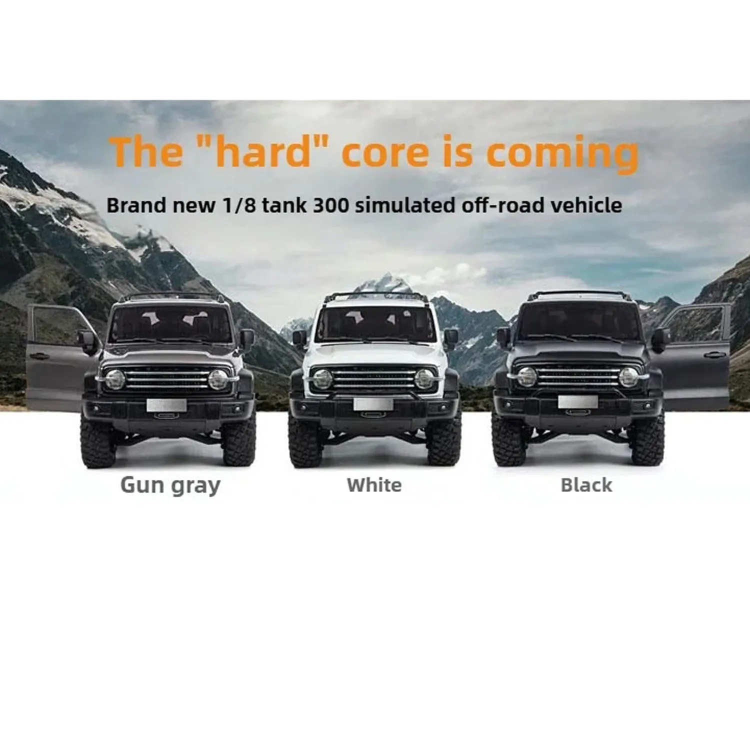 Traction Hobby 1/8 Tank300 RC Crawler Car Off-Road Hard Shell 4WD 2WD Electric Remote Control Climbing Axel Lock 2Speed Vehicle
Traction Hobby 1/8 Tank300 RC Crawler Car Off-Road Hard Shell 4WD 2WD Electric Remote Control Climbing Axel Lock 2Speed Vehicle