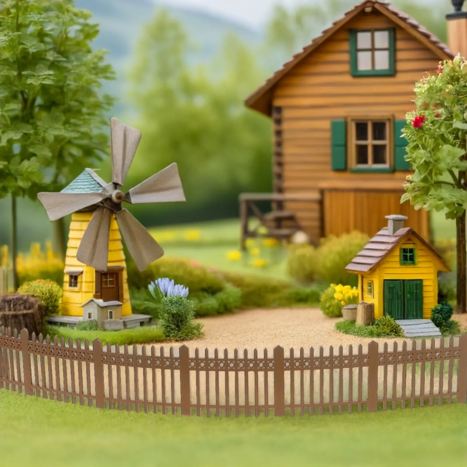 Miniature Sand Table Picket Fence Brown Plastic Decorative Garden Edging Fairy Gardens Courtyard Landscaping DIY Scenery
Miniature Sand Table Picket Fence Brown Plastic Decorative Garden Edging Fairy Gardens Courtyard Landscaping DIY Scenery