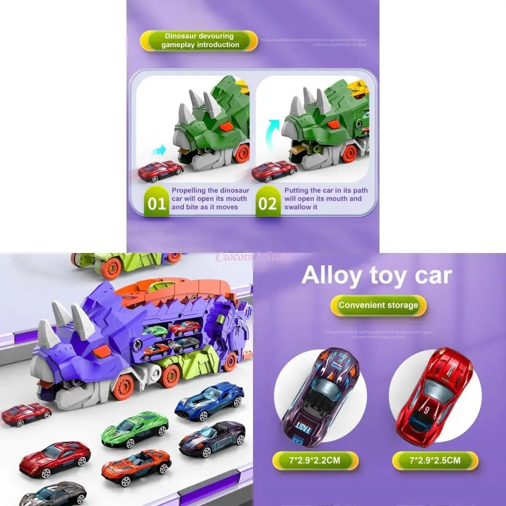 Y1UB Интерактивная игрушка для грузовиков динозавров для детей 3-8 лет мини-автомобили.
Y1UB Интерактивная игрушка для грузовиков динозавров для детей 3-8 лет мини-автомобили.