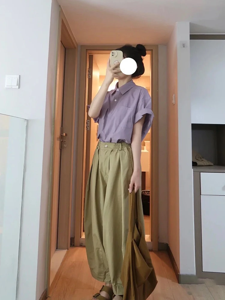 Ретро-юбка в японском стиле, повседневная, летняя, свободная, универсальная, с разрезом, для женщин
Ретро-юбка в японском стиле, повседневная, летняя, свободная, универсальная, с разрезом, для женщин