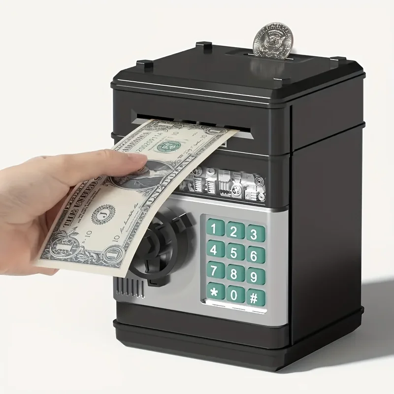 Creative Piggy Bank Automatic Mini Safe Coins Cash Saving Money Box Password Counter Code Key Lock Coin Bank ATM Child Gift
Creative Piggy Bank Automatic Mini Safe Coins Cash Saving Money Box Password Counter Code Key Lock Coin Bank ATM Child Gift