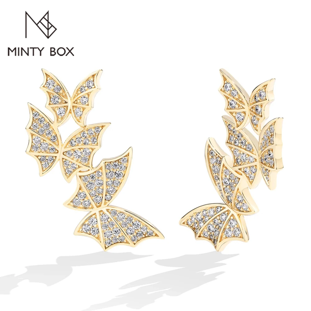 MINTYBOX Butterfly Moissanite Stud Earrings for Women S925 Sterling Silver Diamond Earring Engagement Wedding Fine Jewelry
MINTYBOX Butterfly Moissanite Stud Earrings for Women S925 Sterling Silver Diamond Earring Engagement Wedding Fine Jewelry