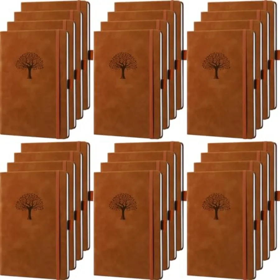 24 Pack Leather Notebook Journals Bulk 5.7" x 8.3" Harder Cover A5 Journals for Writing Men Women Leather Travel Notebooks Dail
24 Pack Leather Notebook Journals Bulk 5.7" x 8.3" Harder Cover A5 Journals for Writing Men Women Leather Travel Notebooks Dail