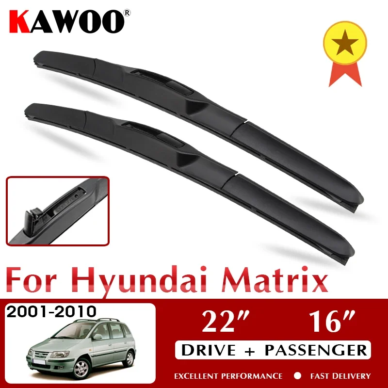 KAWOO Wiper Front Car Wiper Blade For Hyundai Matrix 2001-2010 Windshield Windscreen Front Window Accessories 22"+16" LHD RHD
KAWOO Wiper Front Car Wiper Blade For Hyundai Matrix 2001-2010 Windshield Windscreen Front Window Accessories 22"+16" LHD RHD