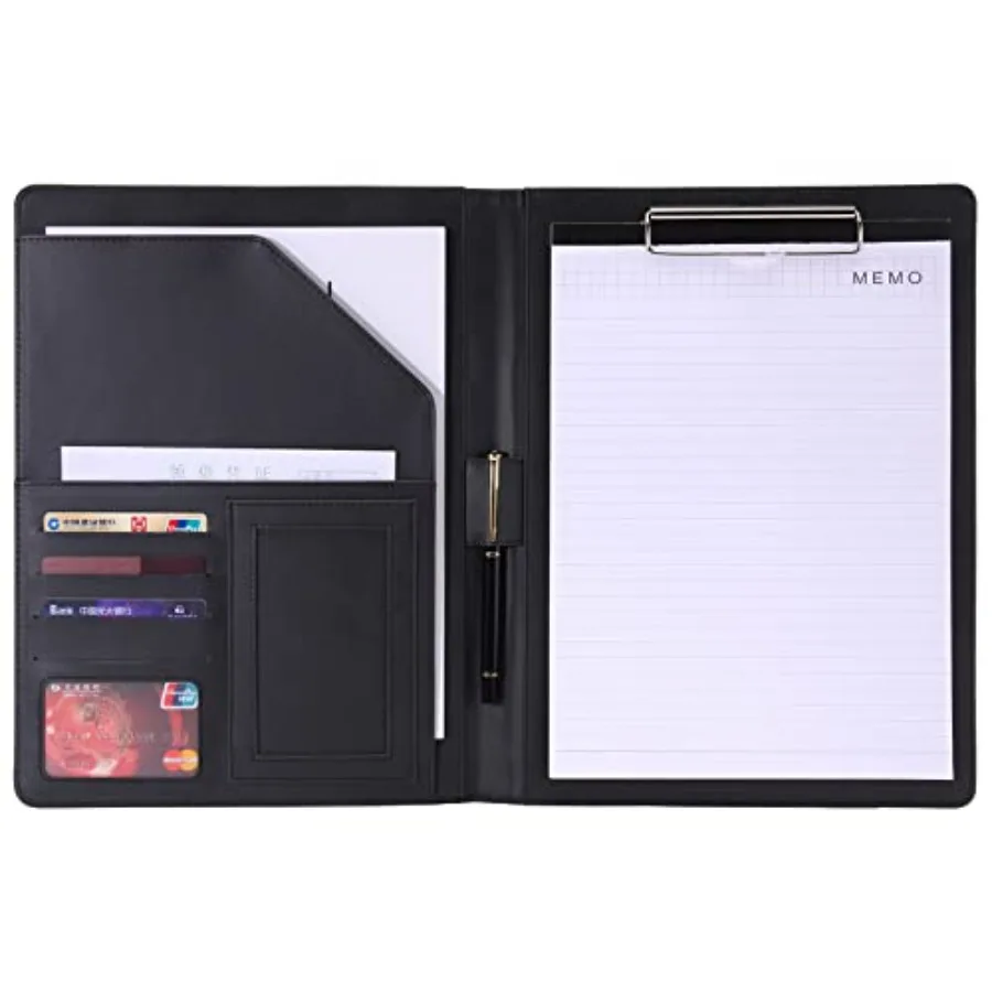 Padfolio/Portfolio Folder Clipboard, Resume/Interview Document Organizer and Business Card Holder Slot/Letter/A4 Size Writing P
Padfolio/Portfolio Folder Clipboard, Resume/Interview Document Organizer and Business Card Holder Slot/Letter/A4 Size Writing P