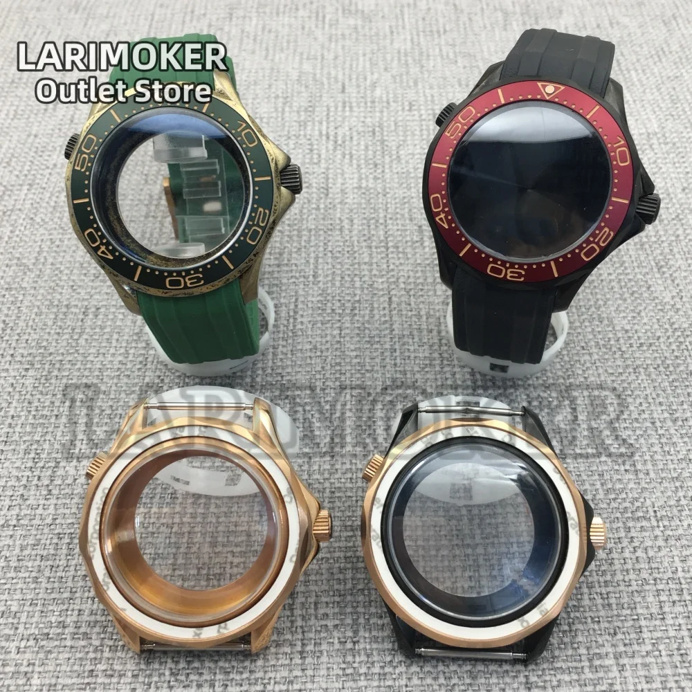 LARIMOKER Case 41MM waterproof Dome Sapphire Glass with Ceramic Bezel Rubber Strap For NH34 NH35 NH36 PT5000 ETA2824 Movement
LARIMOKER Case 41MM waterproof Dome Sapphire Glass with Ceramic Bezel Rubber Strap For NH34 NH35 NH36 PT5000 ETA2824 Movement