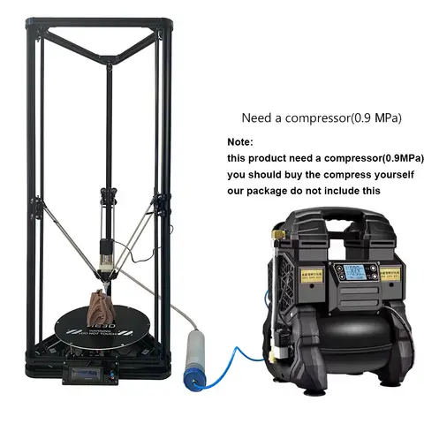 Clay 3D printer extruder large single all metal extruder Delta K280 3D printer kit ceramic