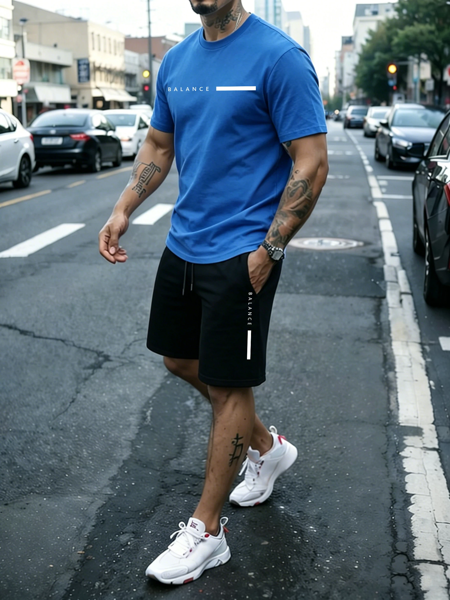 Balance Creativity Prints Cotton Summer Beach Tops Sets Man Sport Drawstring Casual Pants Running New All-Match Short Sleeve
Balance Creativity Prints Cotton Summer Beach Tops Sets Man Sport Drawstring Casual Pants Running New All-Match Short Sleeve