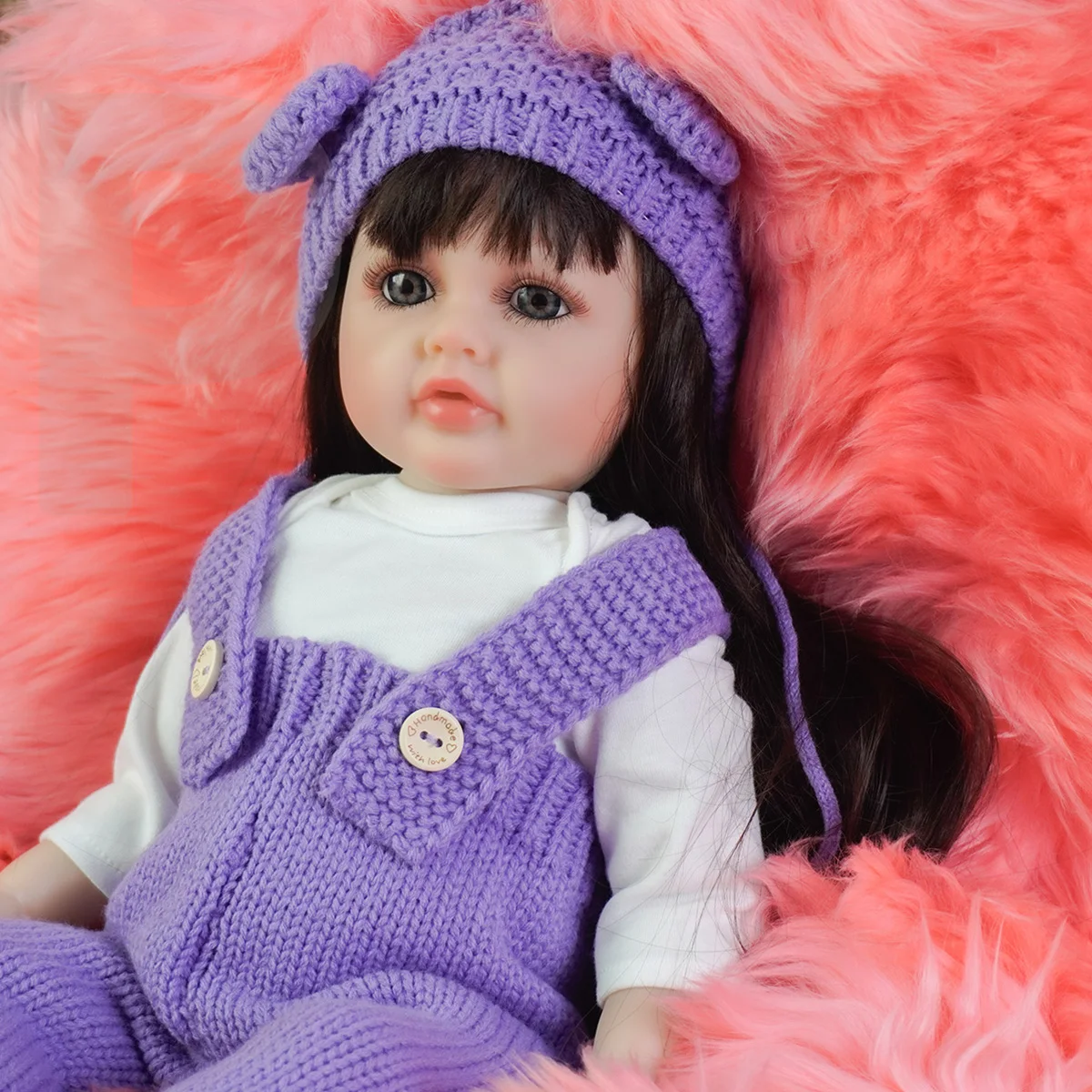 Кукла JOYORA 55 см, готовая кукла-реборн, высококачественная, из мягкого винила, с ручной росписью, 3D-эффект кожи, размер новорожденного, для девочек, модный праздничный подарок
Кукла JOYORA 55 см, готовая кукла-реборн, высококачественная, из мягкого винила, с ручной росписью, 3D-эффект кожи, размер новорожденного, для девочек, модный праздничный подарок