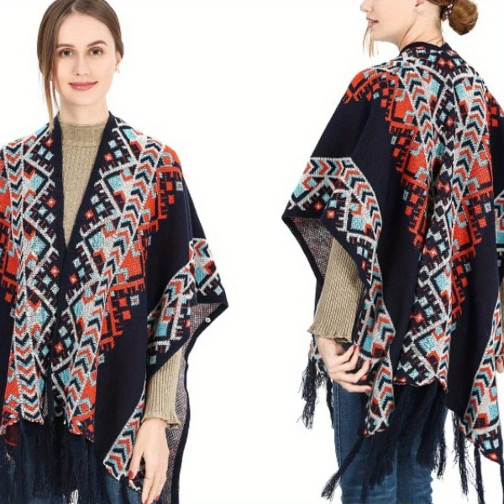 2025 autumn and winter new fashion women's clothing ethnic style versatile two wear medium and long knitted cardigan shawl
2025 autumn and winter new fashion women's clothing ethnic style versatile two wear medium and long knitted cardigan shawl
