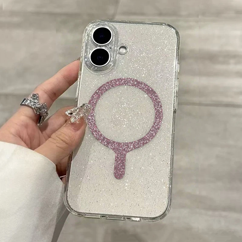Transparent Magnetic Glitter Phone Case For iPhone 16 Pro Max 15 14 13 12 11 XS X XR 7 8 Plus 16e With Starry Sky Pattern Cover
Transparent Magnetic Glitter Phone Case For iPhone 16 Pro Max 15 14 13 12 11 XS X XR 7 8 Plus 16e With Starry Sky Pattern Cover