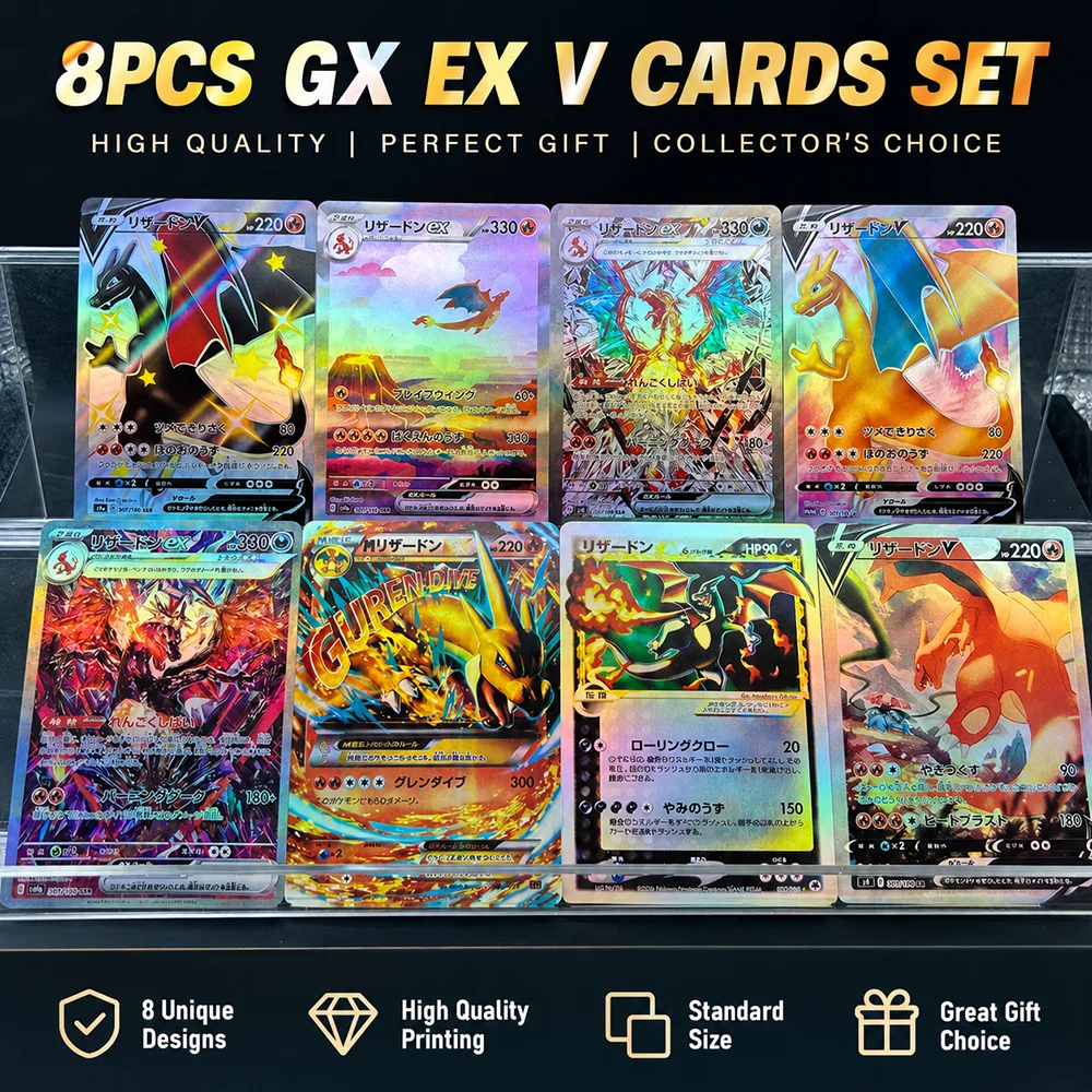Diy Anime Ptcg Proxy Flash Card Japanese Version Charizard Series Vmax Ex Gx Sv107/074 Mega Charizard Collectible Card Gift
Diy Anime Ptcg Proxy Flash Card Japanese Version Charizard Series Vmax Ex Gx Sv107/074 Mega Charizard Collectible Card Gift