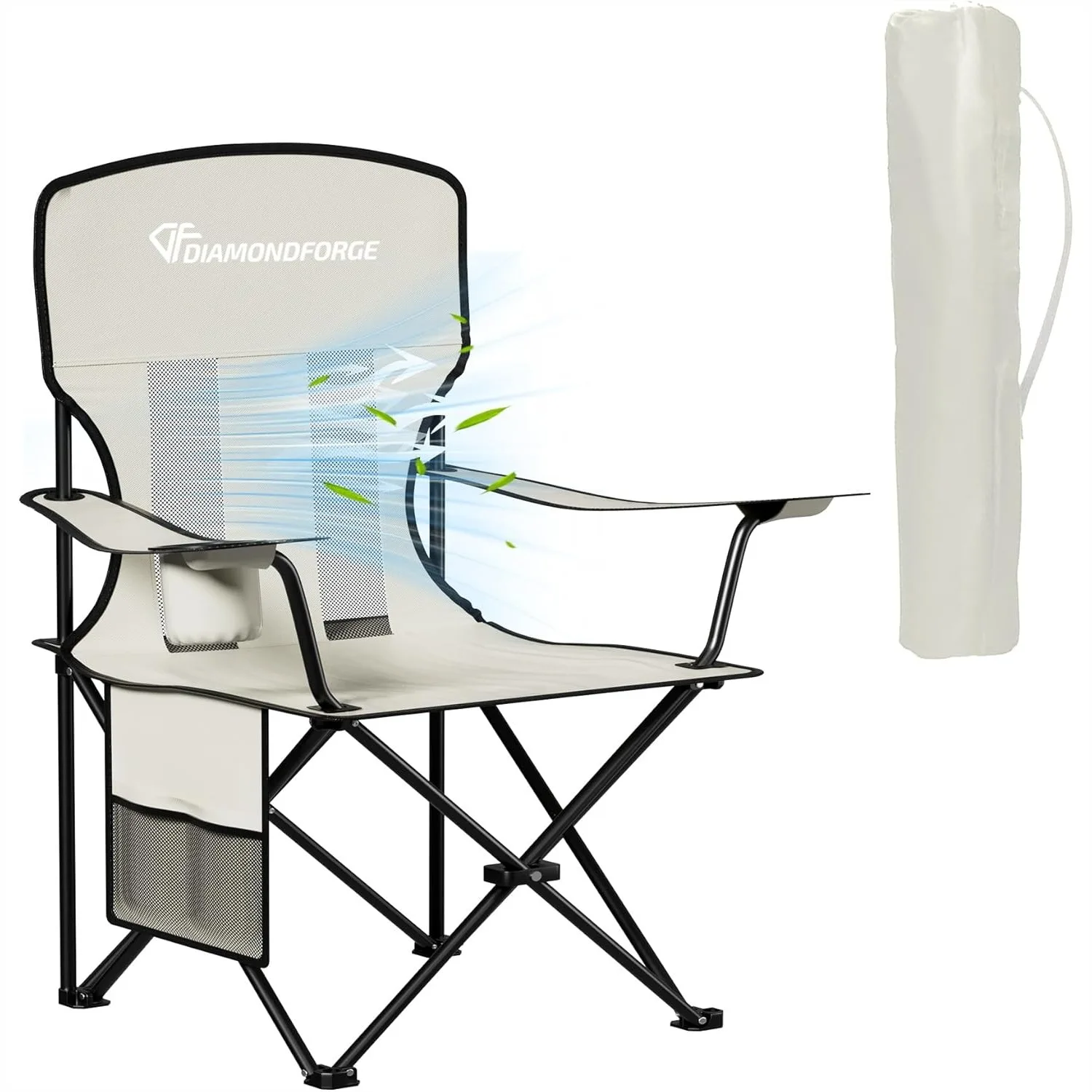 Camping Chair High Back Breathable Mesh 300 LBS Capacity Portable Folding With Cup Holder For Picnic Lawn Beach Fishing Sports
Camping Chair High Back Breathable Mesh 300 LBS Capacity Portable Folding With Cup Holder For Picnic Lawn Beach Fishing Sports