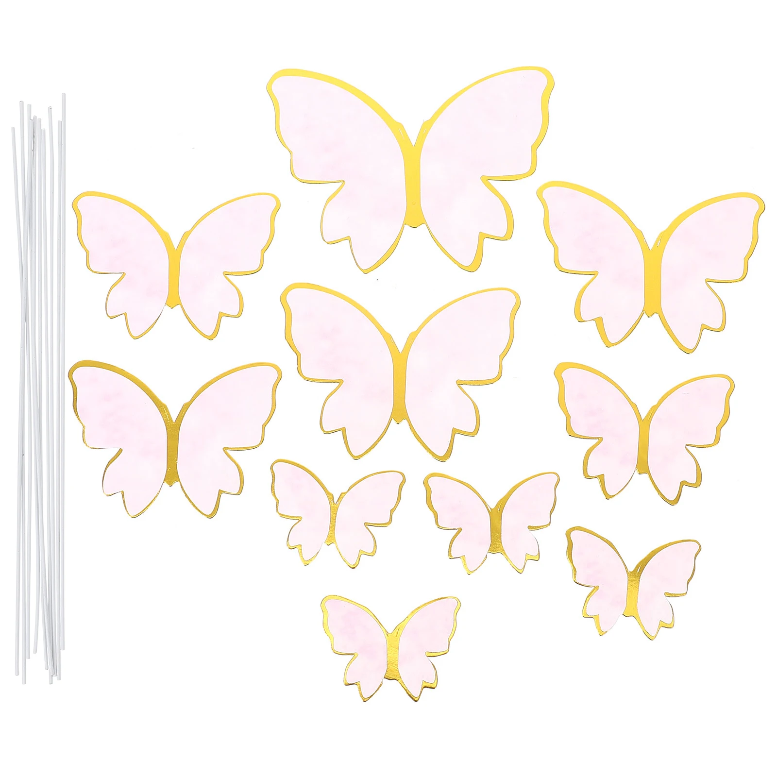 10pcs Cake Decoration Gorgeous Butterflies Shape Toppers Beautiful Paper for Birthday Party DIY Baking Ornament Cake Decor
10pcs Cake Decoration Gorgeous Butterflies Shape Toppers Beautiful Paper for Birthday Party DIY Baking Ornament Cake Decor