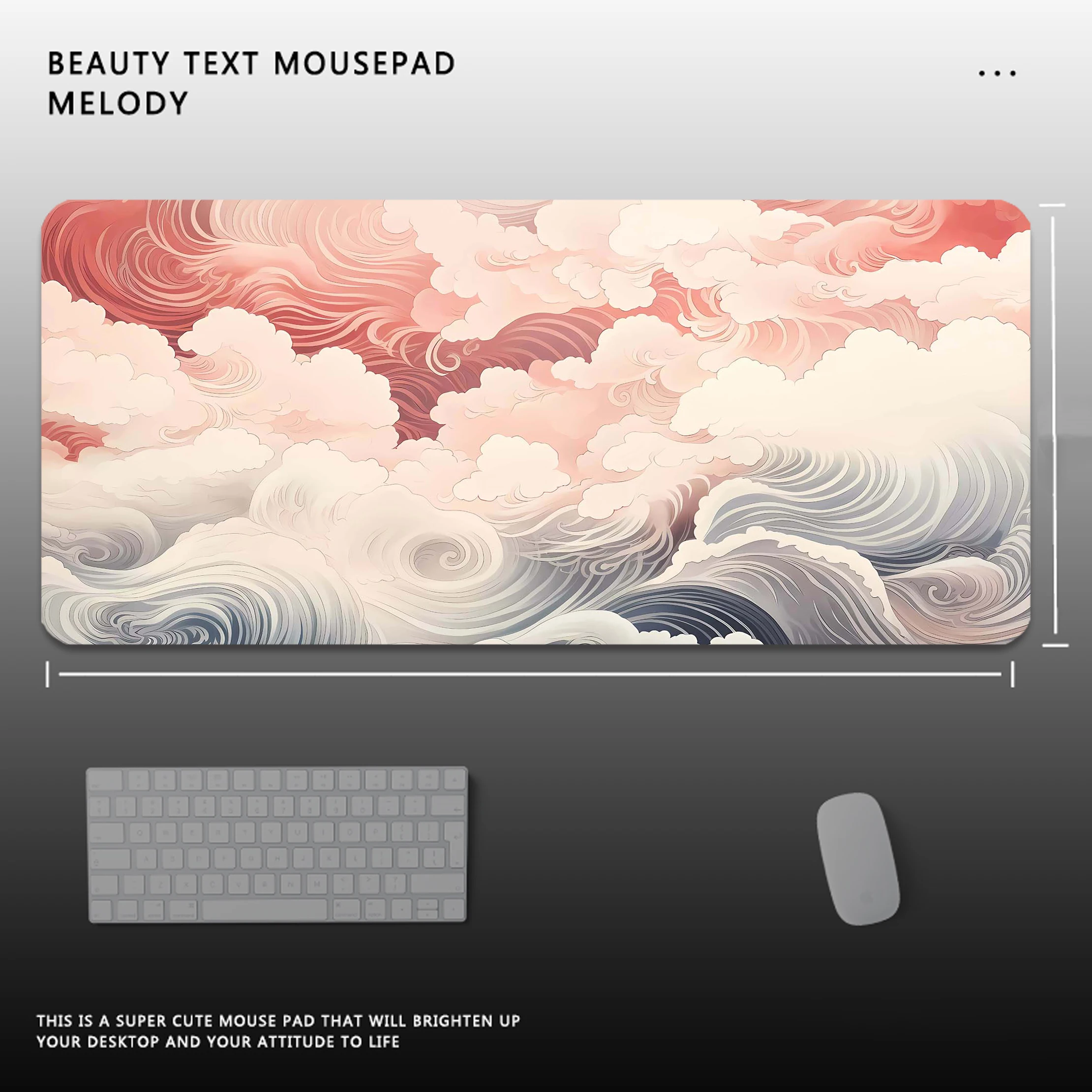 Stylish Sea Wave Print Mouse Pad - Smooth Gliding Surface With Non-Slip Rubber Base, Suitable For Gamers And Professionals
Stylish Sea Wave Print Mouse Pad - Smooth Gliding Surface With Non-Slip Rubber Base, Suitable For Gamers And Professionals