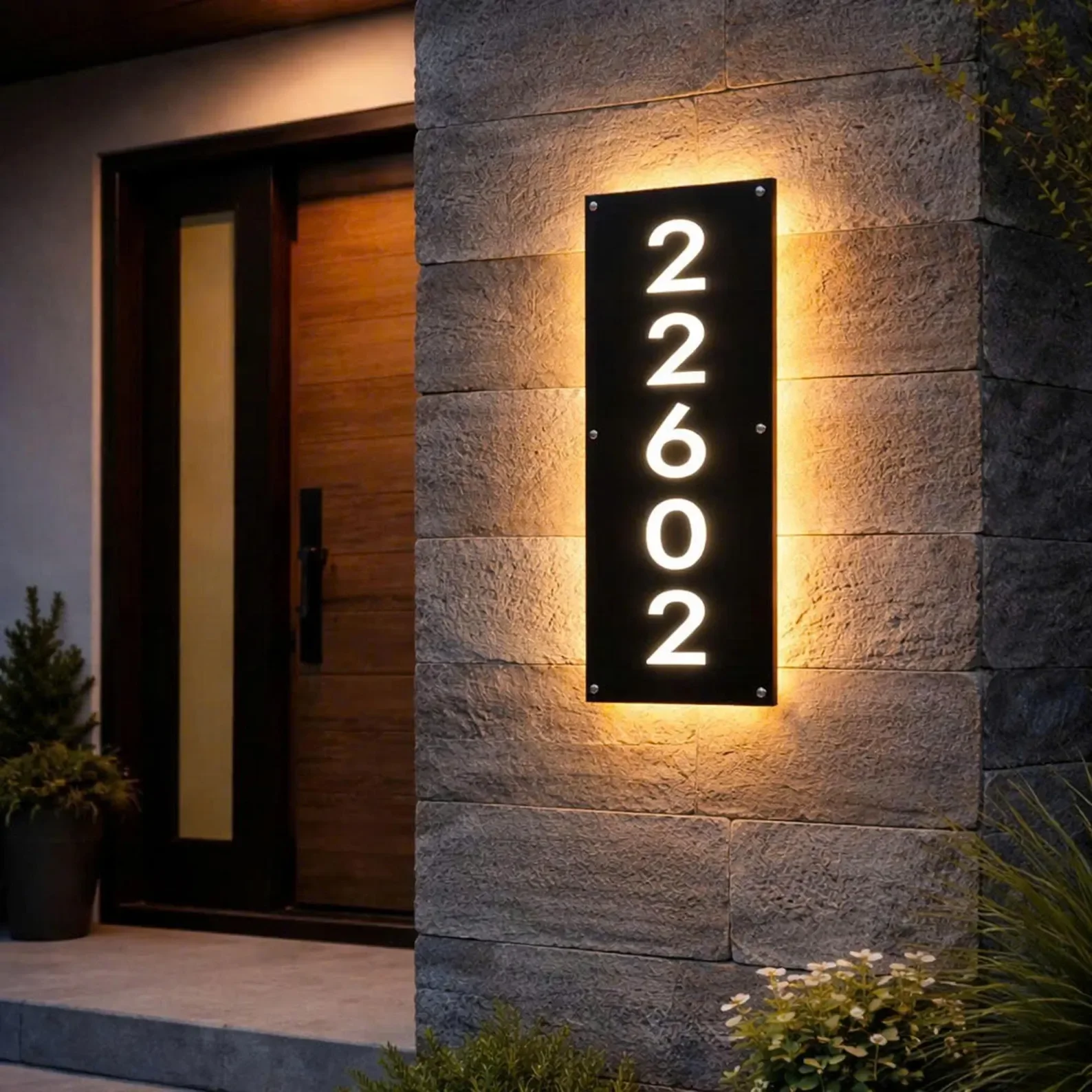 Custom Solar House Number Sign ,Personalized Modern Illuminated Address Plaque, Waterproof Outdoor Light Up Numbers for Home
Custom Solar House Number Sign ,Personalized Modern Illuminated Address Plaque, Waterproof Outdoor Light Up Numbers for Home