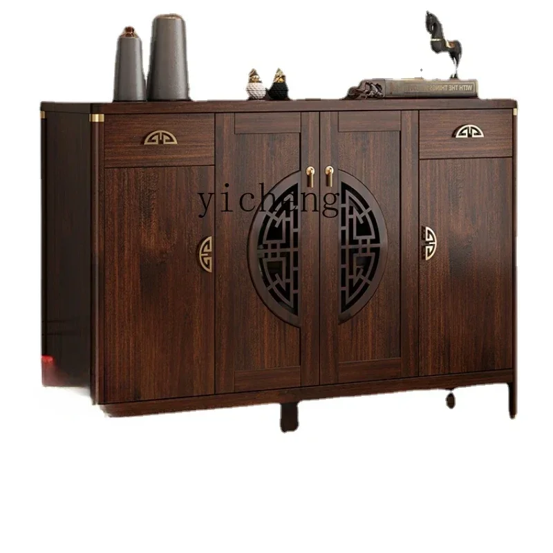 New Chinese Style Hallway Large Capacity Storage Cabinet Locker Rosewood Shoe Cabinet
New Chinese Style Hallway Large Capacity Storage Cabinet Locker Rosewood Shoe Cabinet
