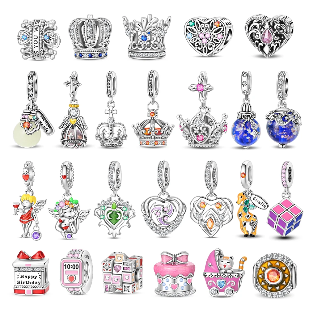 Dreamy 925 Sterling Silver Watch Baby Carriage Heart Angel Pendant Beads Fit DIY Bracelet Necklace Childlike Birthday Gifts
Dreamy 925 Sterling Silver Watch Baby Carriage Heart Angel Pendant Beads Fit DIY Bracelet Necklace Childlike Birthday Gifts