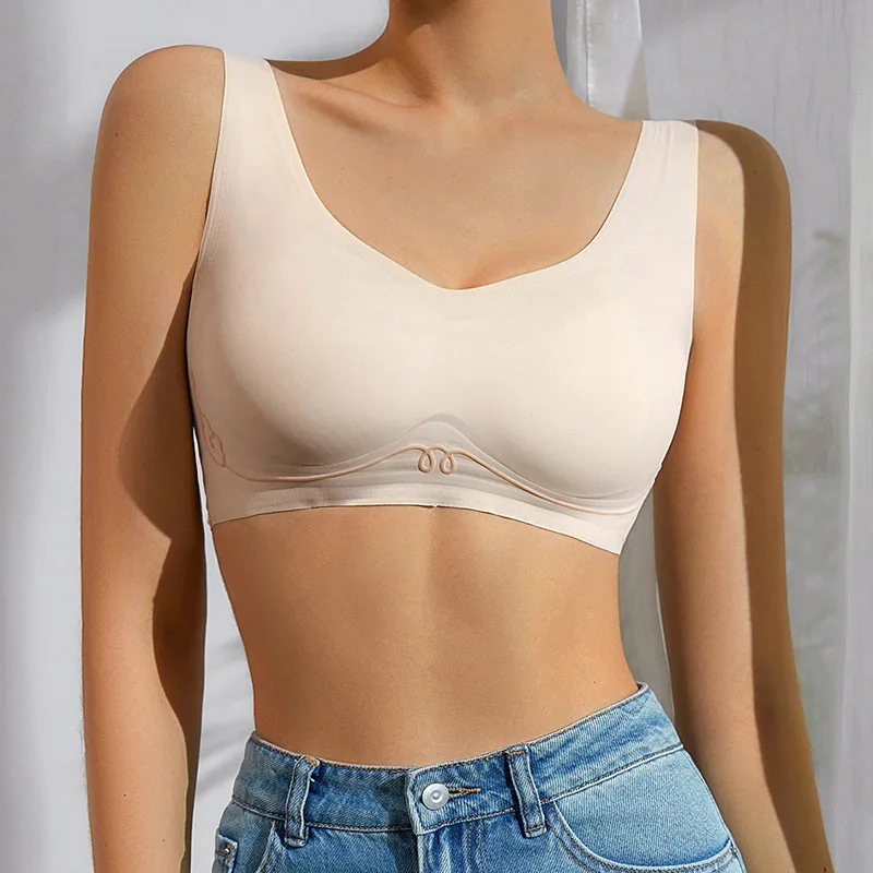 Women's Seamless Solid Wireless Bra Full Coverage Breathable Comfortable Cartoon Cat Vest Top Underwear for Women
Women's Seamless Solid Wireless Bra Full Coverage Breathable Comfortable Cartoon Cat Vest Top Underwear for Women