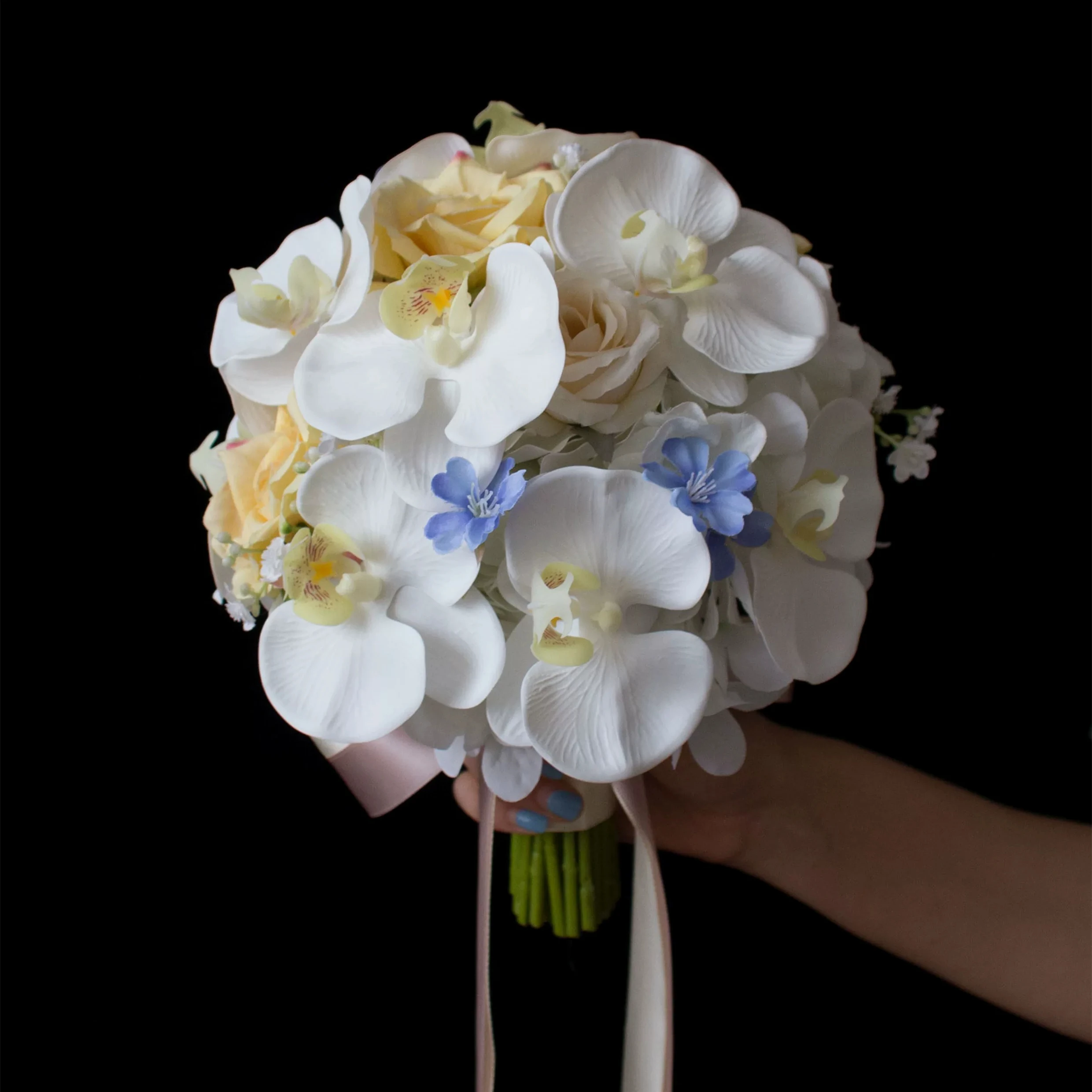 JaneVini Elegant Blue White Beach Bridal Bouquets Flowers Artificial Silk Roses Butterfly Orchid Bride Hand Bouquet for Wedding
JaneVini Elegant Blue White Beach Bridal Bouquets Flowers Artificial Silk Roses Butterfly Orchid Bride Hand Bouquet for Wedding
