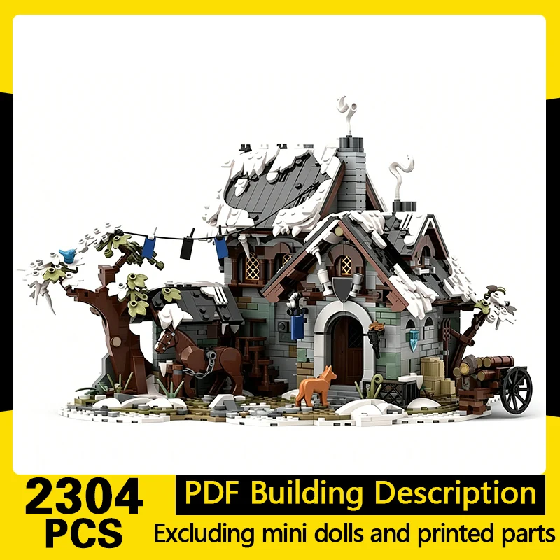 Medieval Castle Model MOC Building Bricks Winter Snowstorm Inn Modular Technology Gifts Holiday Assemble Children Toys Suit
Medieval Castle Model MOC Building Bricks Winter Snowstorm Inn Modular Technology Gifts Holiday Assemble Children Toys Suit
