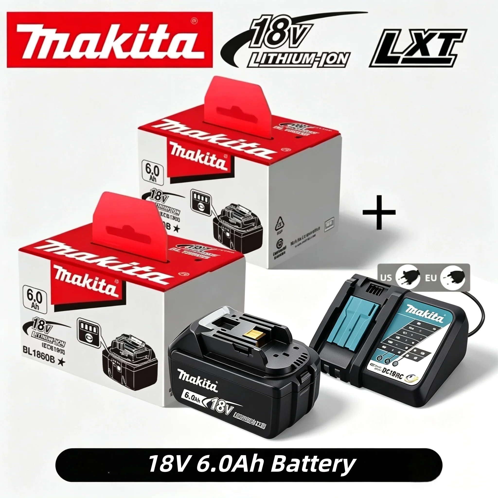 Makita BL1860B 18V 6.0Ah LXT Li-ion Battery + DC18RC Fast Charger Complete Kit, Power Display, EU/US Plug, Free Shipping
Makita BL1860B 18V 6.0Ah LXT Li-ion Battery + DC18RC Fast Charger Complete Kit, Power Display, EU/US Plug, Free Shipping