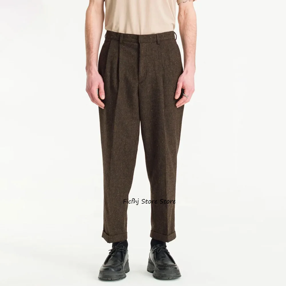 Stylish Casual Pants Men's Work Pants for Man Trousers Herringbone Fabric Tapered Trouser Tailoring Classic Clothing
Stylish Casual Pants Men's Work Pants for Man Trousers Herringbone Fabric Tapered Trouser Tailoring Classic Clothing