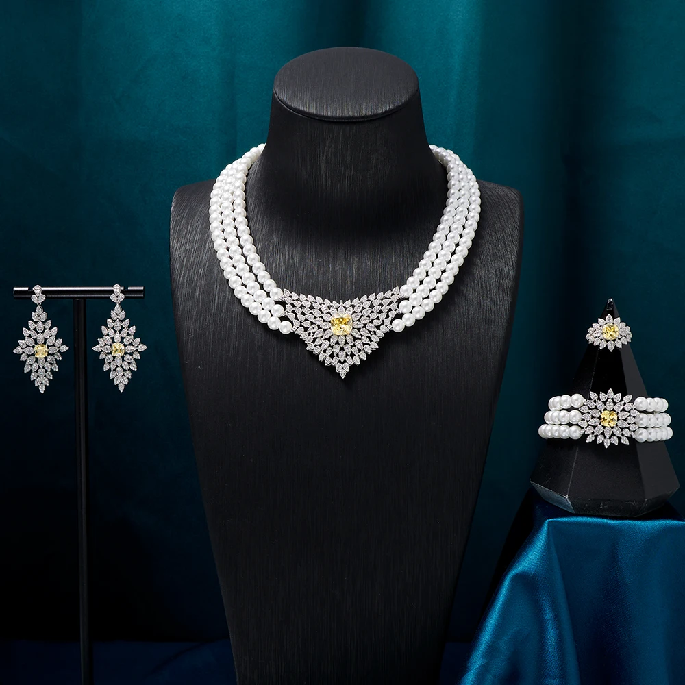 В ЮВЕЛИФРЕ, трехслойное жемчужное ожерелье с цирконием, комплекты ювелирных изделий, вечерние элегантные женские комплекты ювелирных изделий для свадьбы, аксессуары
В ЮВЕЛИФРЕ, трехслойное жемчужное ожерелье с цирконием, комплекты ювелирных изделий, вечерние элегантные женские комплекты ювелирных изделий для свадьбы, аксессуары