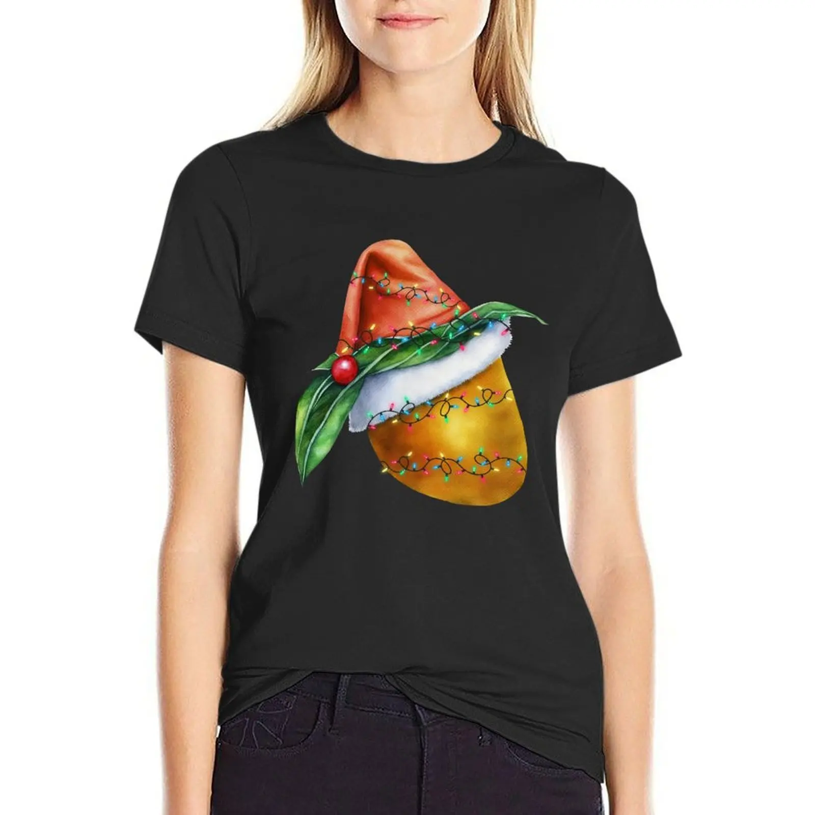 Mango Christmas Tree Lights Xmas Fruit Mango T-Shirt animal prinfor Female clothing Short sleeve tee tops for Women
Mango Christmas Tree Lights Xmas Fruit Mango T-Shirt animal prinfor Female clothing Short sleeve tee tops for Women