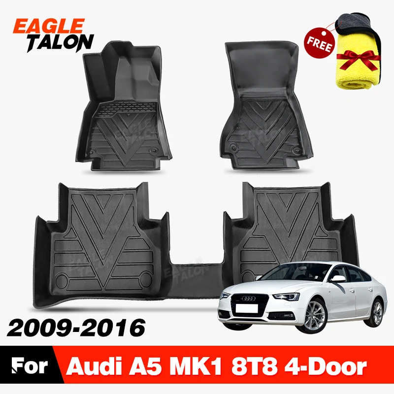 Всепогодный автомобильный напольный коврик из ТПЭ для Audi A5 8T8 4-дверный 2009-2016 2015 2014 2013 2012 2011, аксессуары для защиты салона ковра
Всепогодный автомобильный напольный коврик из ТПЭ для Audi A5 8T8 4-дверный 2009-2016 2015 2014 2013 2012 2011, аксессуары для защиты салона ковра